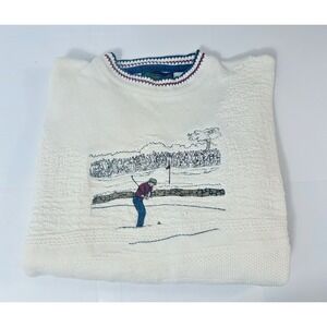 VTG Fairway Sport Golf Embroidered Sweatshirt Adult XXL Ivory Steve Stricker USA